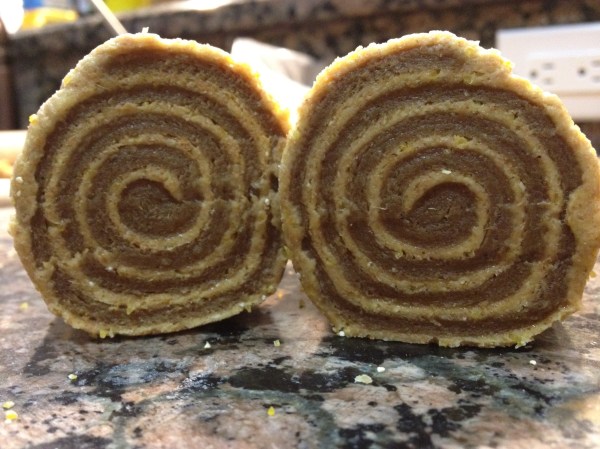 Sunflower butter/Gingerbread Swirl Dog Treats (raw)